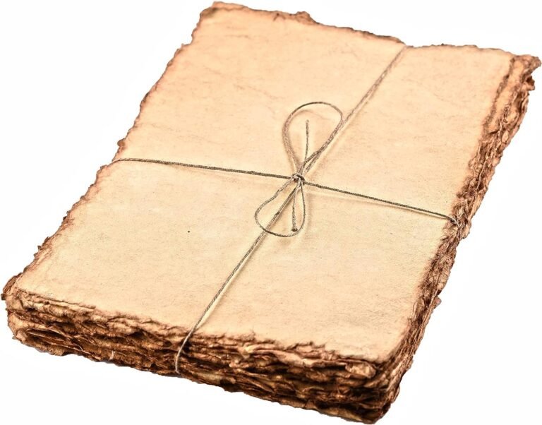 Stack of aged paper tied with twine