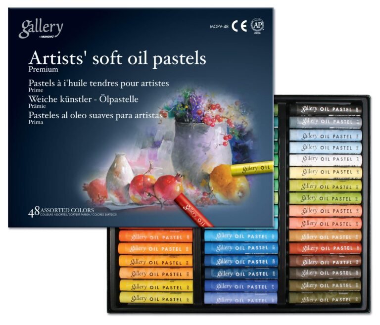 Box of 48 assorted colors of Gallery soft oil pastels