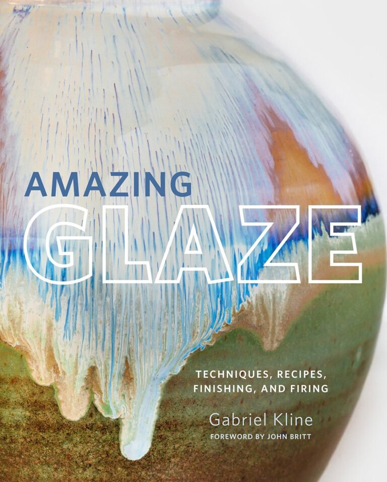 Book cover: "Amazing Glaze" with a colorful, glazed ceramic vase